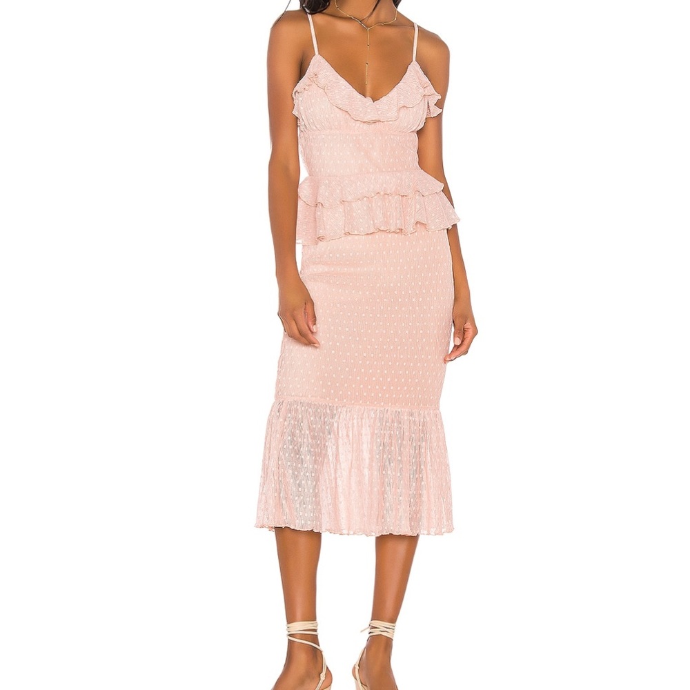 Song of Style Lucia Midi Dress Small